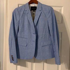 NWT Banana Republic light blue plaid blazer